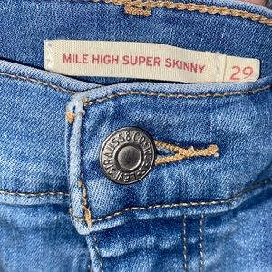 Levi’s mike high skinny jeans